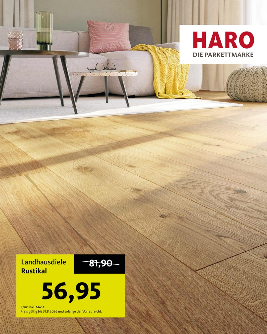 Landhausdiele 180 4V Eiche Rustikal